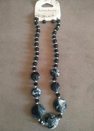 Набор серьги и ожерелье1 фото
