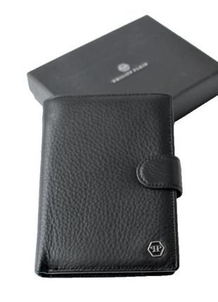 Мужской кошелек philipp plein на подарок черный1 фото