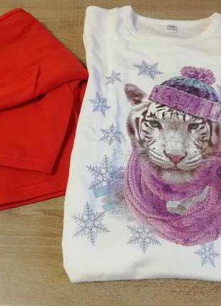 Стильна піжама новорічний тигр2 фото