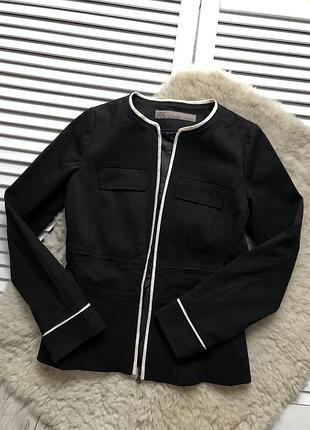 Піджак чорно-білий zara