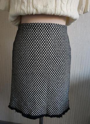 Cerruti мини юбка гусиная лапка в стиле шанель cerrutti2 фото