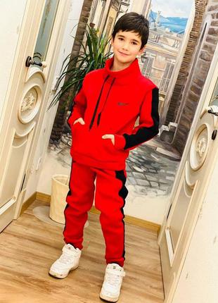 Спортивный костюм  на флисе, теплый спортивный костюм