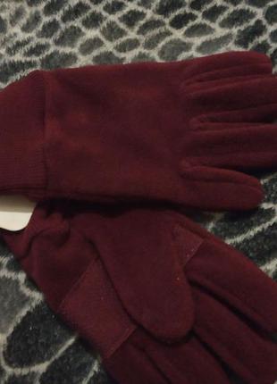 Теплі антиковзні рукавички на флісі від tchibo німеччина , розмір на ріст 134-1523 фото