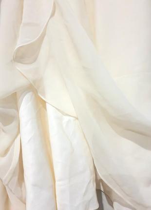 Сукня ніжна, легка, кремового кольору.  вишита на талії поїдками, з боку на блискавці8 фото