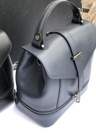 Женский кожаный рюкзак сумка италия жіночі шкіряні рюкзаки2 фото