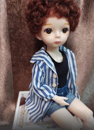 Шарнирная кукла bjd 1/6 рост 30 см, модель ребенка + одежда в подарок