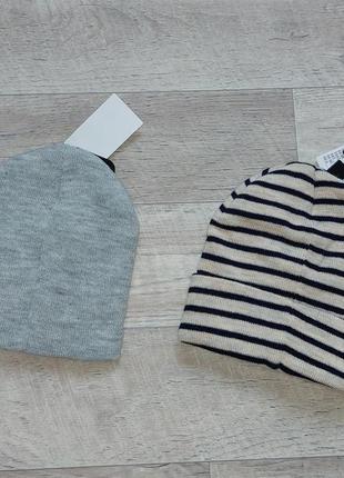 Шапки нової колекції від h&m косуха подвійні в'язані, демисезон.4 фото