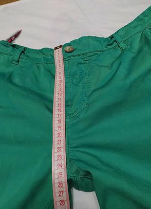 Зеленые брюки штаны джинсы тонкие8 фото