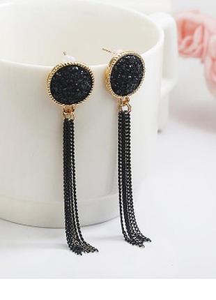 Модные серьги кисти нарядные сережки