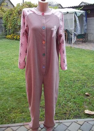 ( s - 44 р ) пряник жіноча піжама кигуруми комбінезон флісовий б/у