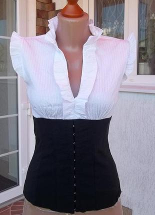 (44р) стрейчевая кофточка футболка майка