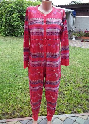 ( 48 р) next женская пижама кигуруми комбинезон трикотажный  б/у