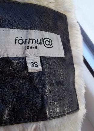 (44р) formula joven кожаная женская куртка пиджак косуха на меху6 фото