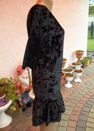 ( 44 р) бархатное велюрове платье сукня новое9 фото
