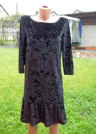 ( 44 р) бархатное велюрове платье сукня новое5 фото