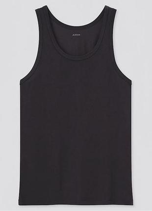 Майка круглий виріз airism uniqlo чорна