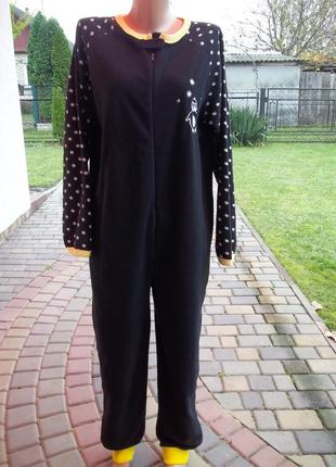 ( 46 / 48 р ) secret женская пижама кигуруми комбинезон флисовый б/у