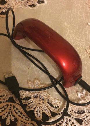 Led лампа для сушіння гель-лаку,червона