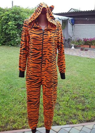 ( 44 р) женская пижама кигуруми комбинезон флисовый б/у