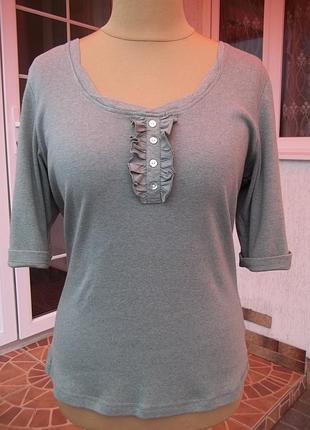 (48/50 р) Жіночий трикотажний стрейчевий светр кофта пуловер 100% котон новий