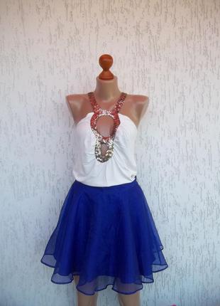 Стрейчивая футболка майка блузка туника (44/46р) англия