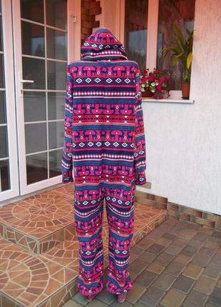 ( 48 / 50 р ) new look флисовый домашний комбинезон пижама  кигуруми человечек б/у6 фото