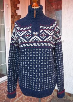 (48/50р) полушерстяной свитер кофта джемпер пуловер оригинал