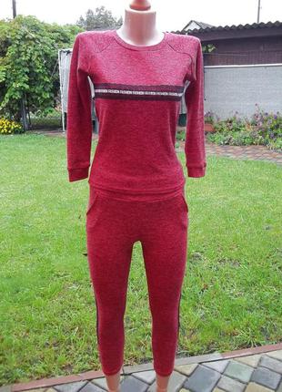 ( на рост 134 - 140 см ) спортивный костюм свитер штаны для девочки5 фото