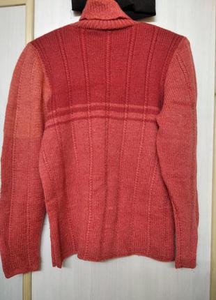 Теплый женский свитер 48р, ручная работа.2 фото