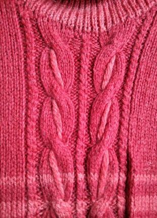 Теплый женский свитер 48р, ручная работа.3 фото