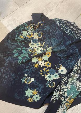 Шикарный большой платок h&m цветочный принт шарф3 фото