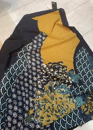 Шикарный большой платок h&m цветочный принт шарф4 фото