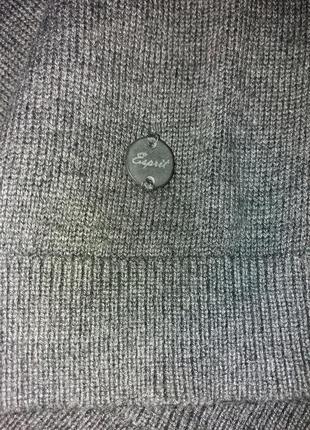 Серый базовый натуральный свитер6 фото