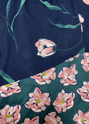Ассиметричное миди платье в цветочный принт(025)4 фото