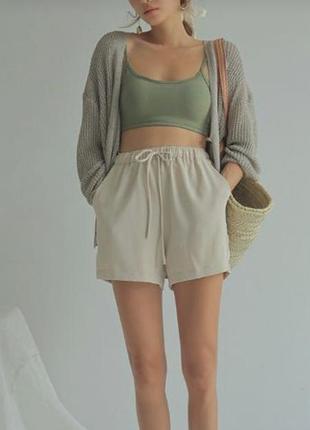 Шорти бежеві h&m