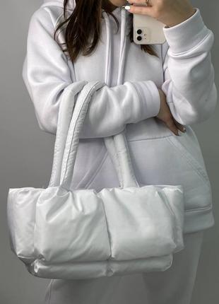 Дутый удобный стильный шоппер сумка3 фото