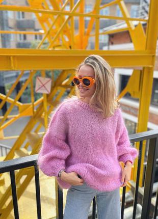 Базовий светр із мохеру оверсайз 9