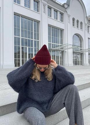 Базовий светр із мохеру оверсайз 3