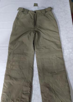 Штани лижні ріст 152,колір хакі, утеплені, ідеальний стан