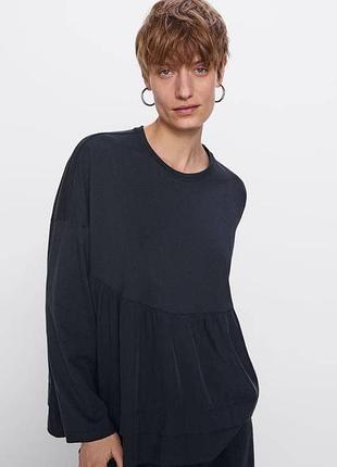 Оверсайз блуза кофта свитшот zara