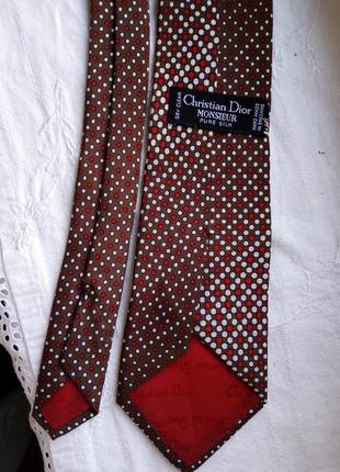 Галстук шёлк краватка шовк dior2 фото