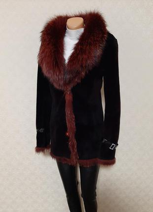 🔥шуба з натурального хутра мутона 🔥