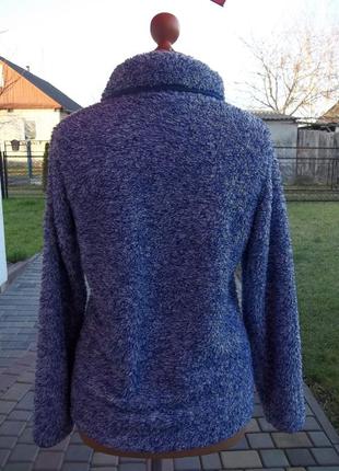 ( м - 46 р) женский флисовый свитер кофта очень теплая германия б / у3 фото