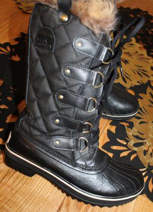 38 разм. зима. сапоги sorel waterproof. кожа. оригинал. made in vietnam