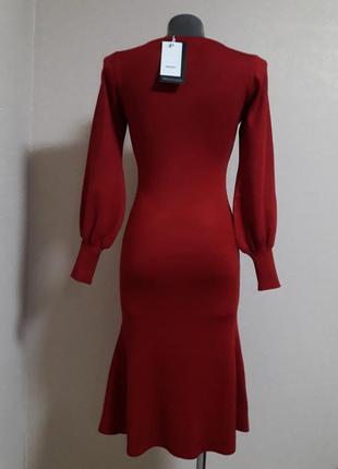 Шикарное,женственное,нарядное,фигурное,облегающее эффектное платье миди6 фото