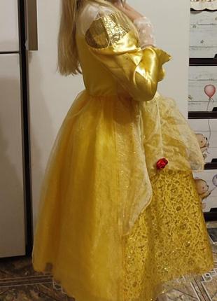 Классное платье принцессы бель - новогодний костюм по мотивам сказки "красавица и чудовище".