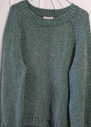 Свитер, джемпер реглан пуловер оверсайз с люрексом h&amp;m4 фото