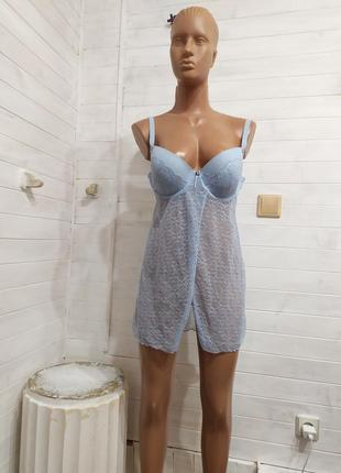 Шикарне негліже з жорсткою чашкою 85с -d в новому стані