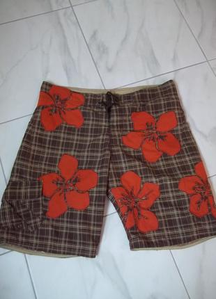 ( 52 / 54 р пояс - 102 см  ) h&м летние мужские пляжные шорты оригинал