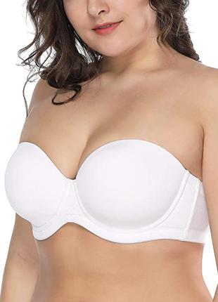 38f 85f/80f гладкий контурный базовый бюстгальтер балконет без бретелек strapless
